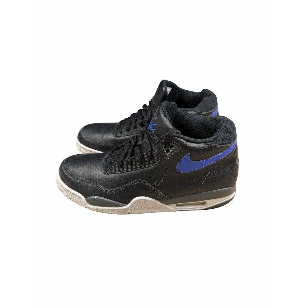 Nike Flight Legacy Black Blue BQ4212-003 Men's Size 11.5 Basketball Shoes Clean